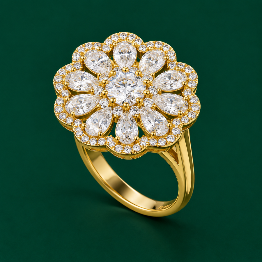 Marguerite Cluster Ring