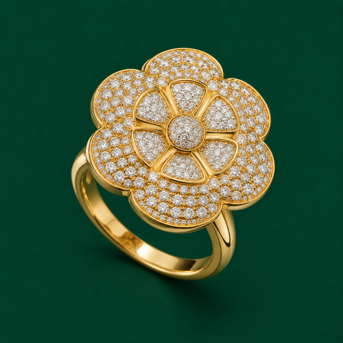Pavé Blossom Ring, view 2