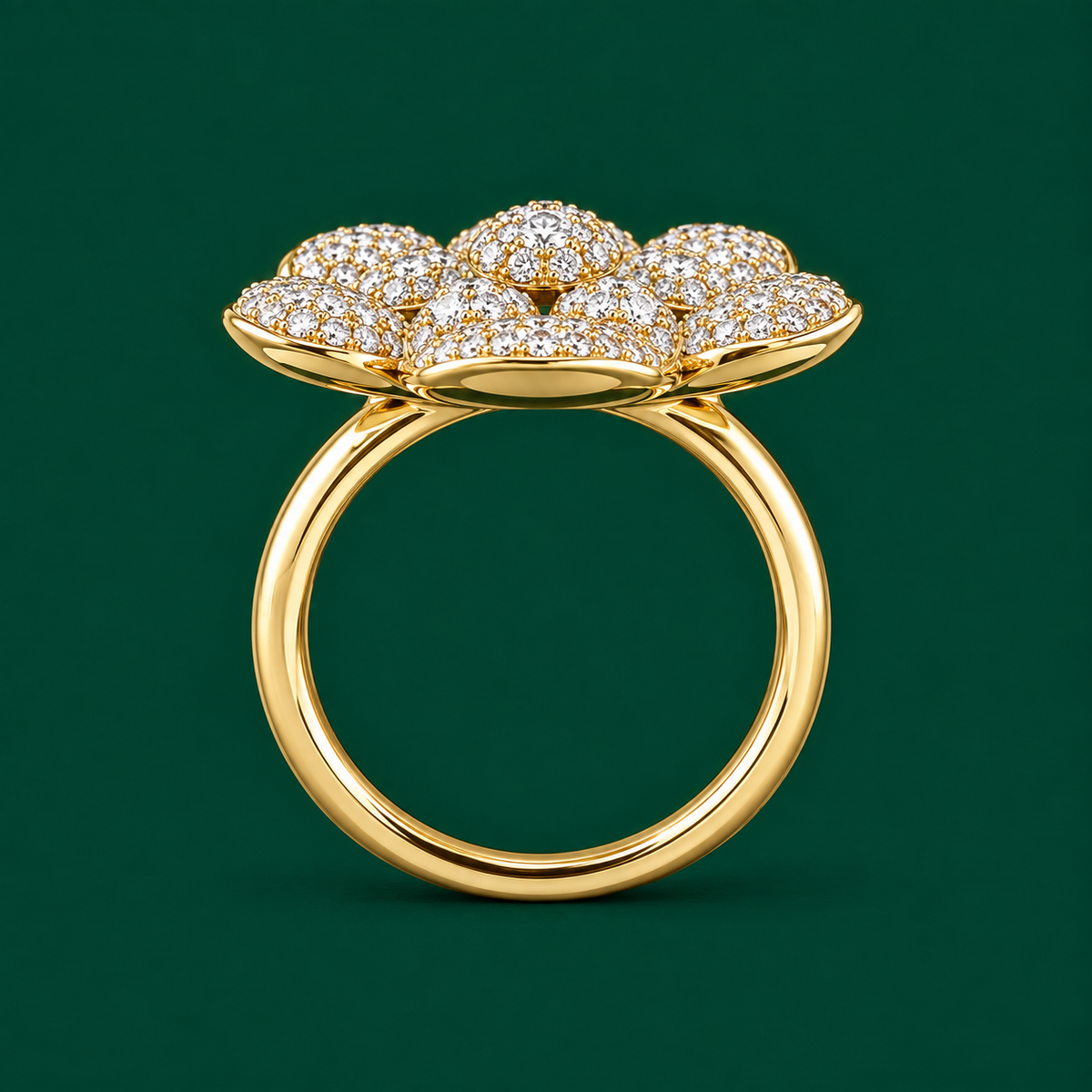 Pavé Blossom Ring, view 3