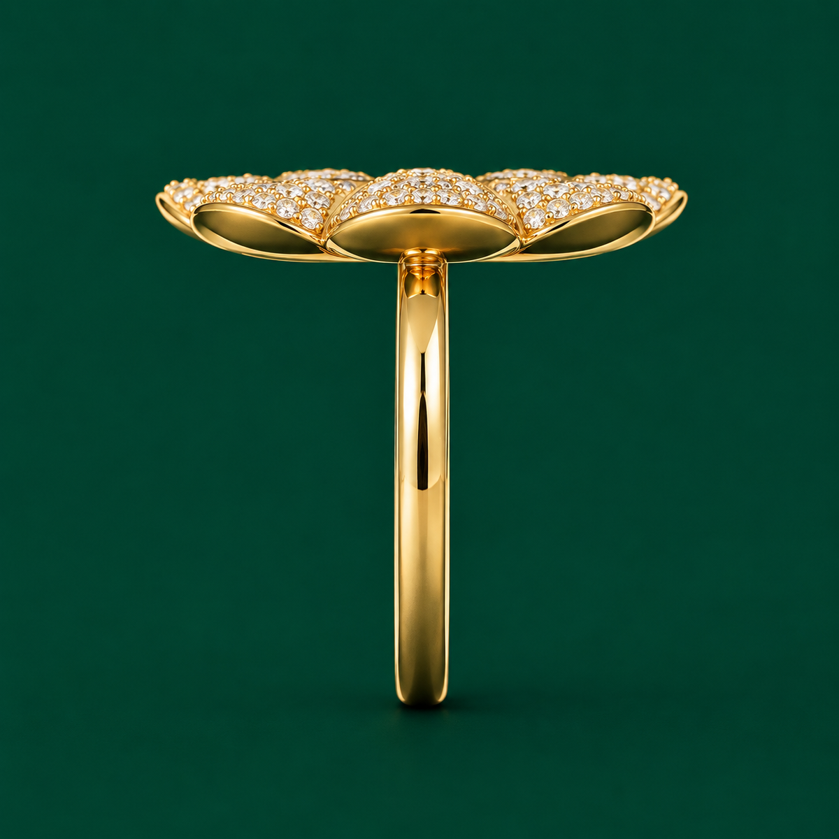 Pavé Blossom Ring, view 4