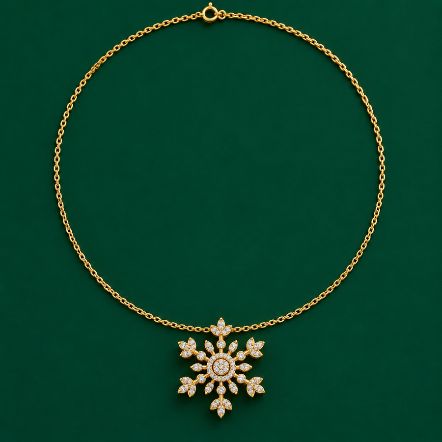 Snowflake Pendant Necklace