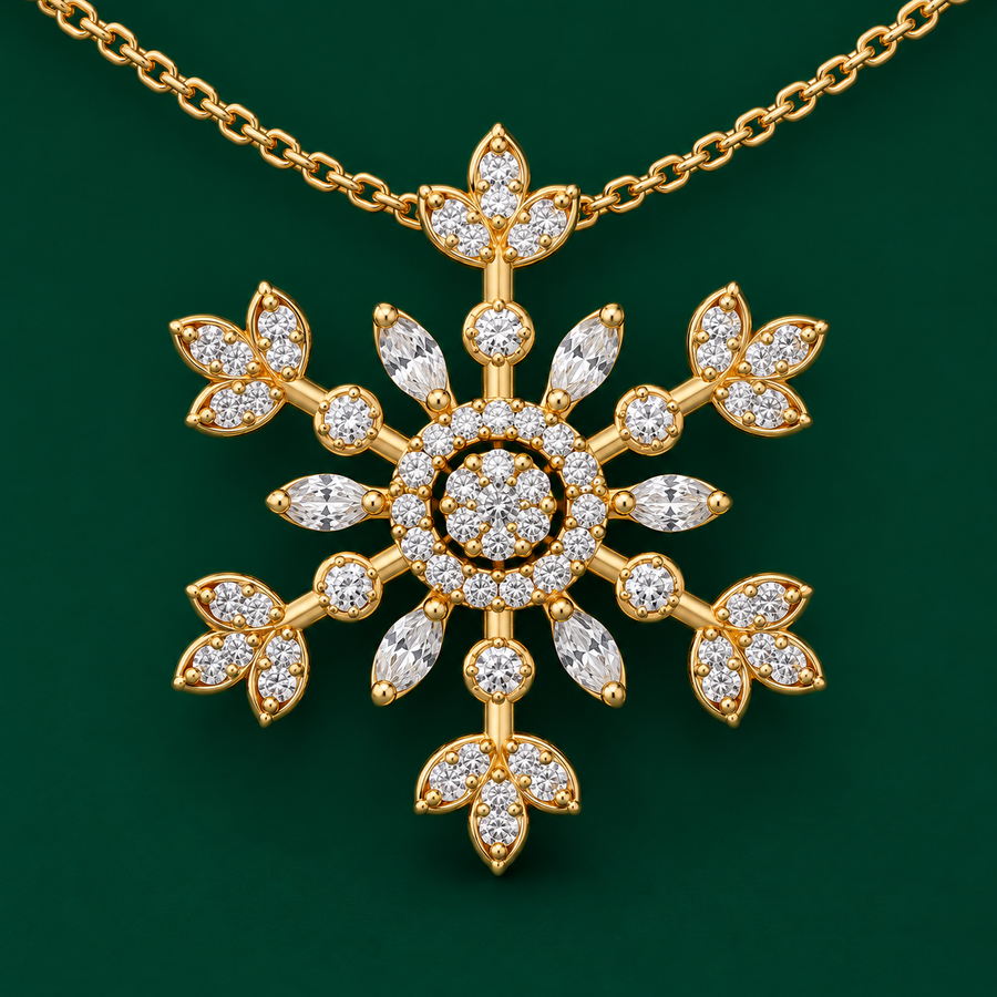 Snowflake Pendant Necklace
