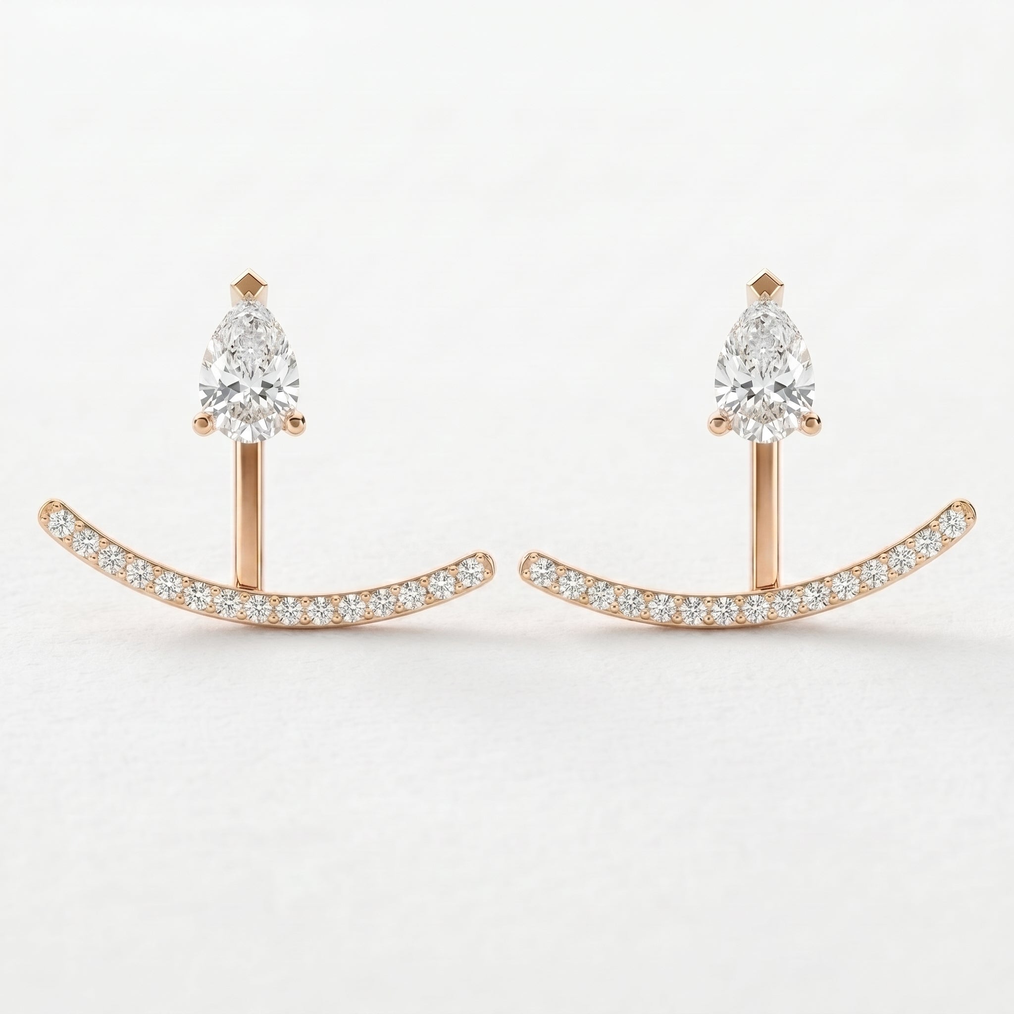 Diamond Curve Bar Fashion Earring