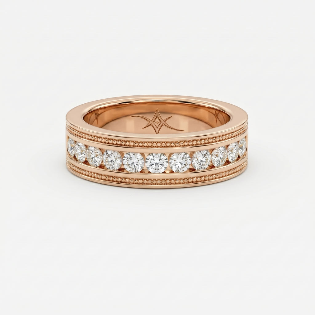 Men’s Half Eternity Handmade Diamond Band  ( 1.00-1.10 ct. )