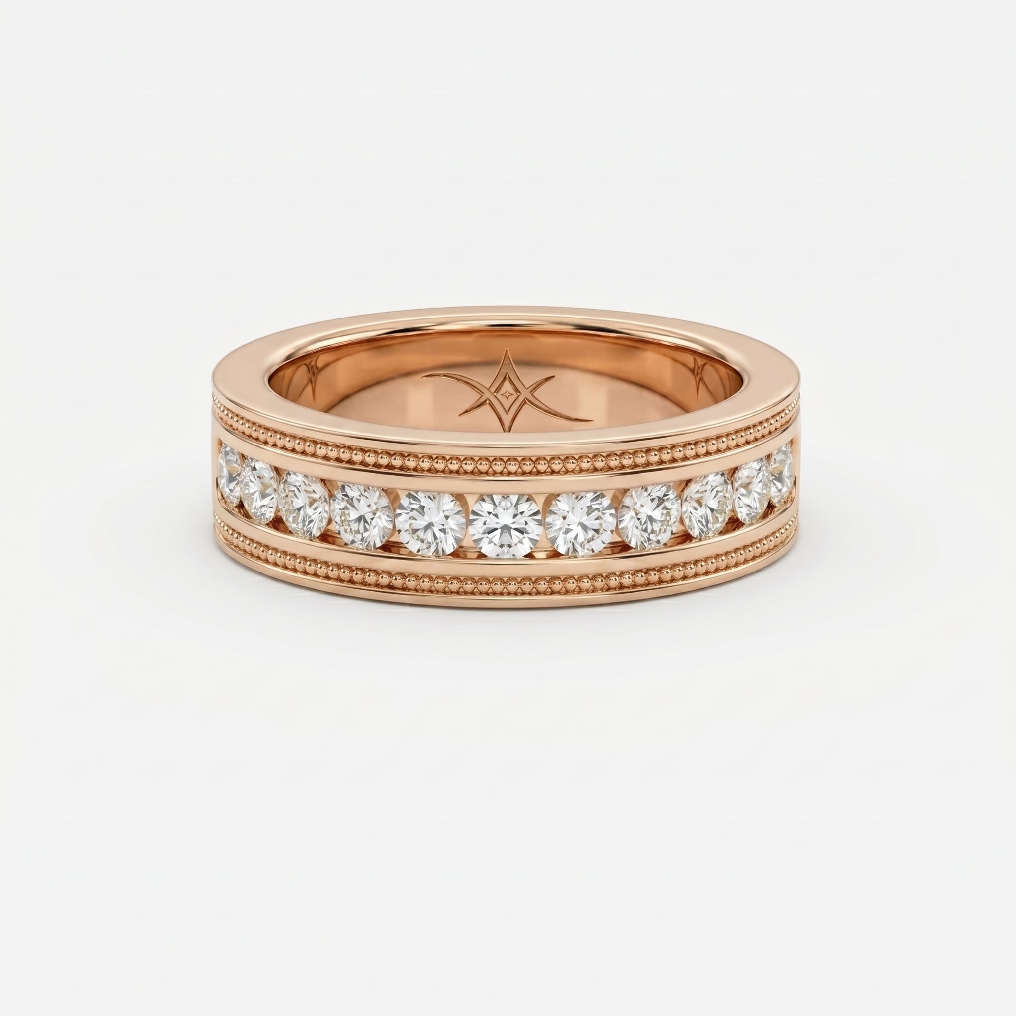 Men’s Half Eternity Handmade Diamond Band  ( 1.00-1.10 ct. )