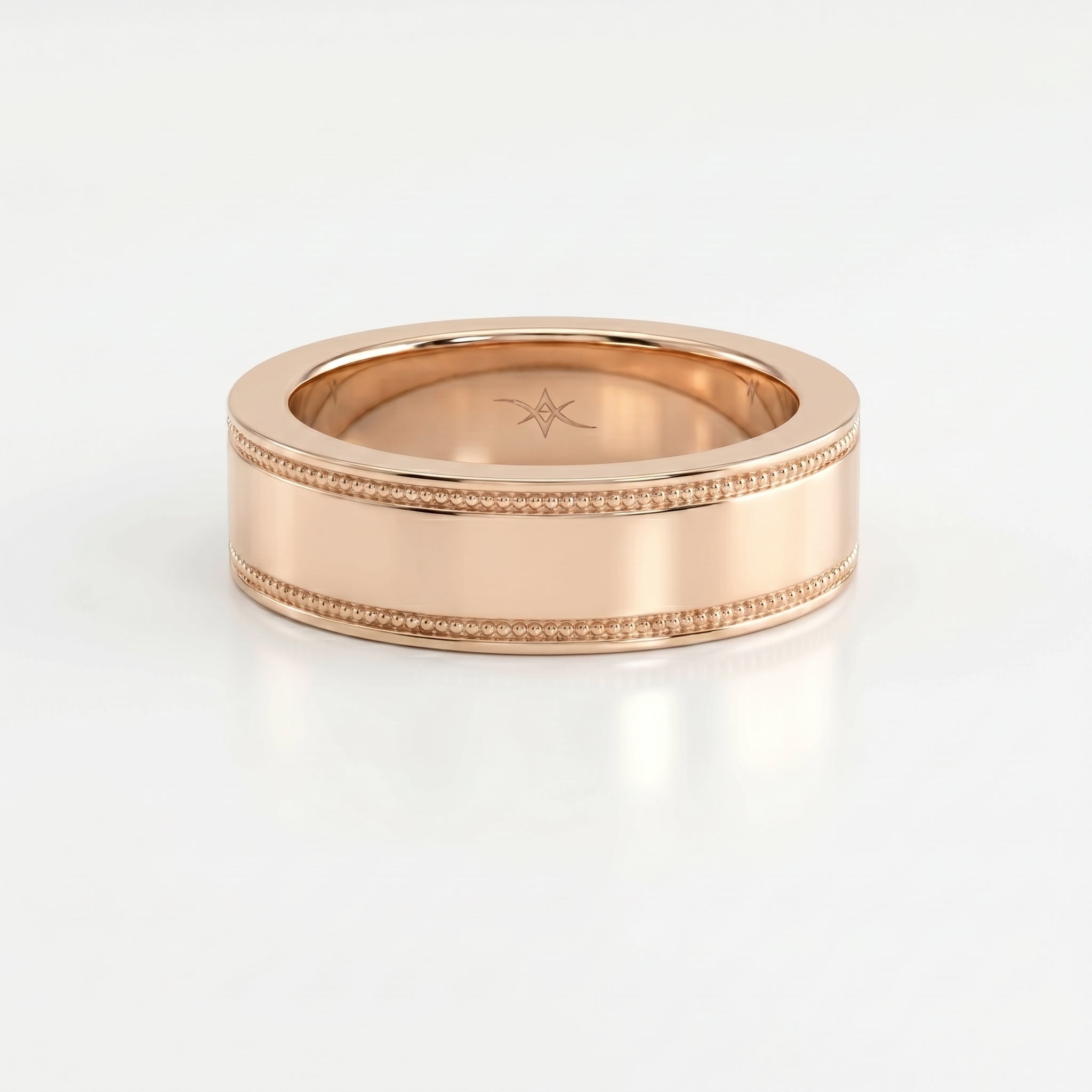 Men’s Flat Polish Migraine Metal Ring