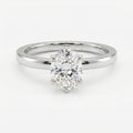 Oval Diamond Six Prong Solitaire Engagement Ring