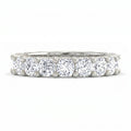 Cushion Cut Diamond Full Eternity Wedding Ring