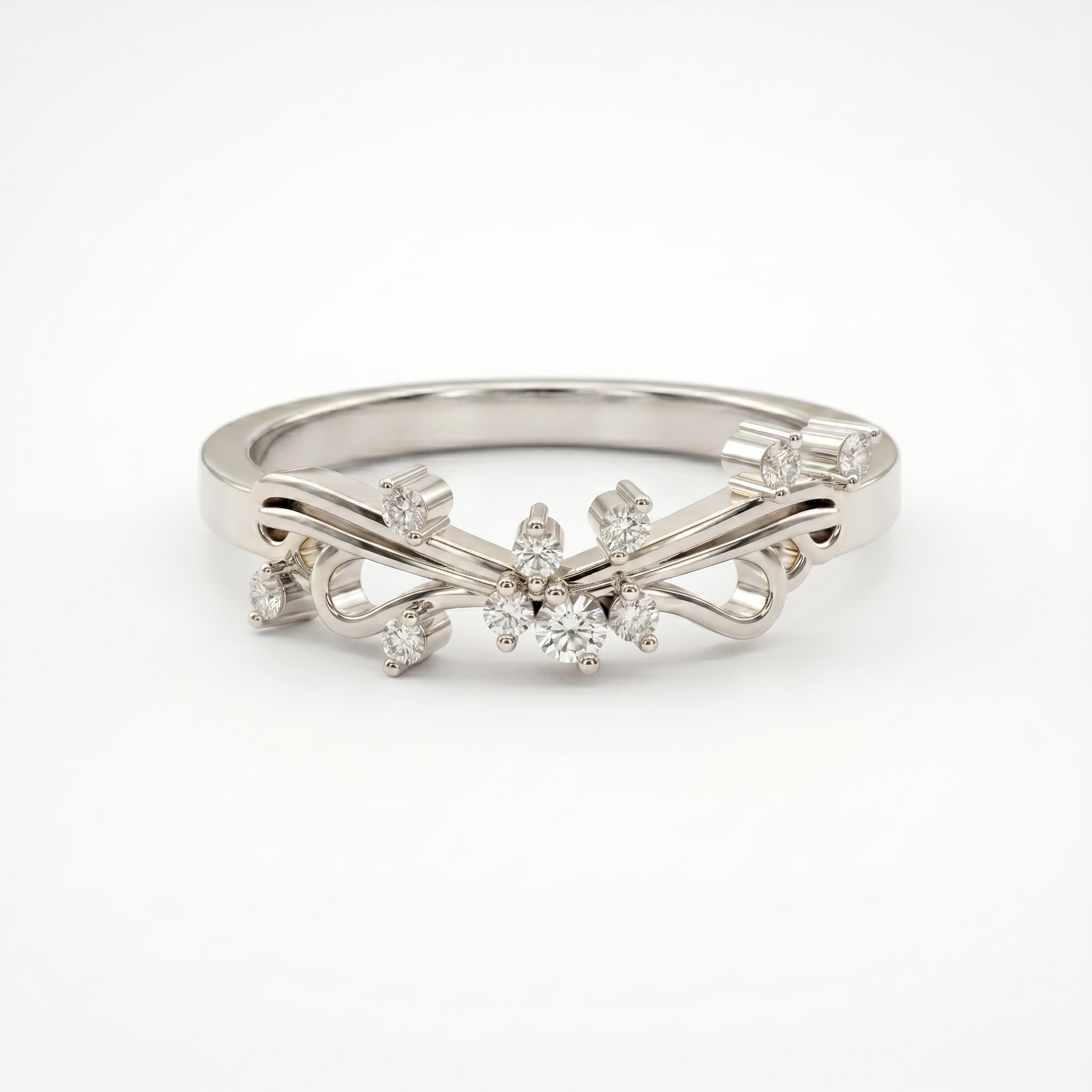 Glowing Leaves Diamond Ring ( 0.15 - 0.20 ct. )