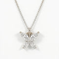 Butterfly Marquise Cut  Diamond Pendant Necklace