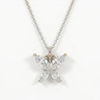 Butterfly Marquise Cut  Diamond Pendant Necklace