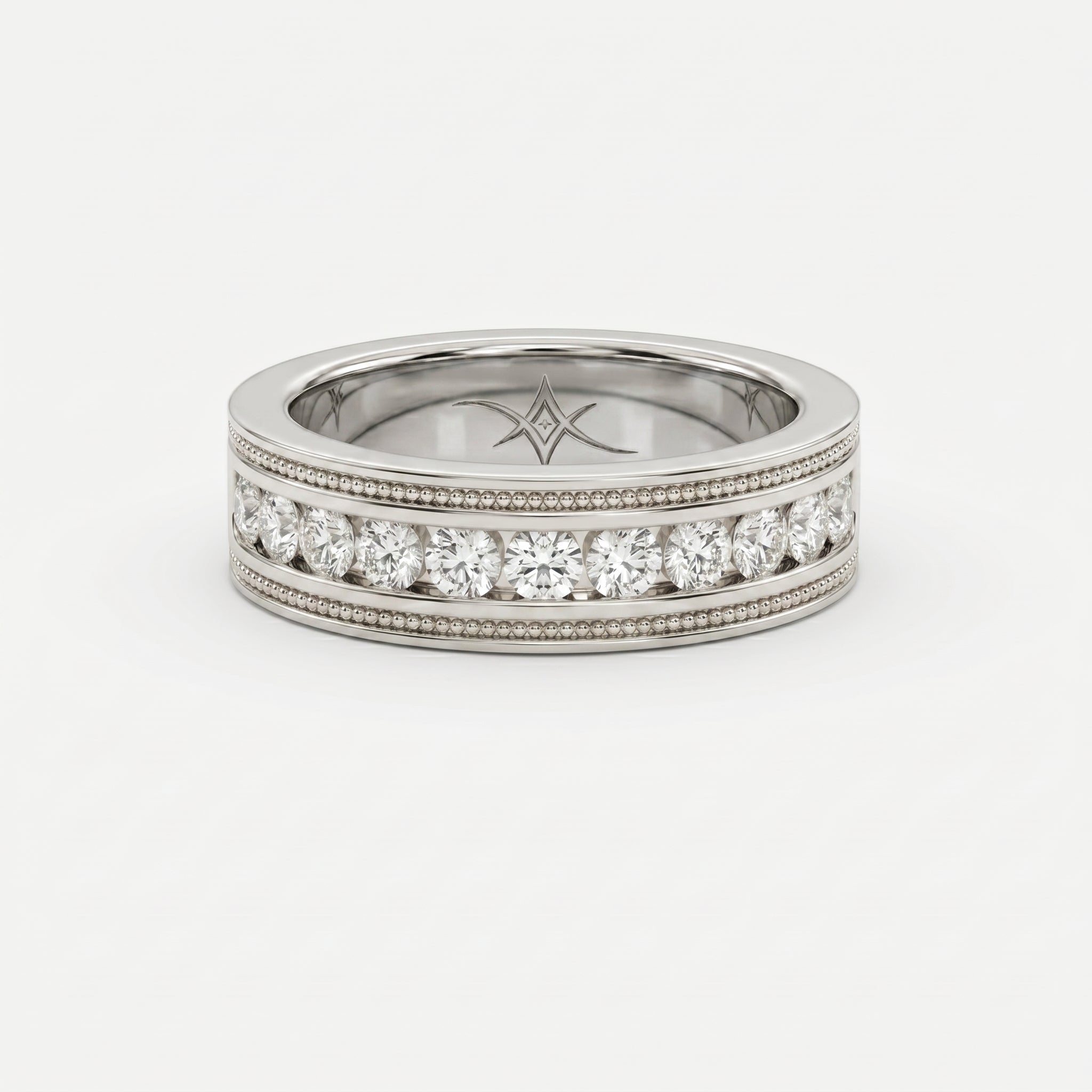 Men’s Half Eternity Handmade Diamond Band  ( 1.00-1.10 ct. )