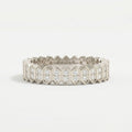 Marquise Motif Round Diamond Wedding Band