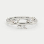 Minimalist Stacking Duo Diamond Band