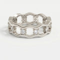 Link Round Wedding Band Rings