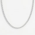 Round Brilliant Cut Diamond Tennis Necklace