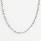Round Brilliant Cut Diamond Tennis Necklace