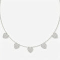 Five Hearts Dazzle Fashion Necklace