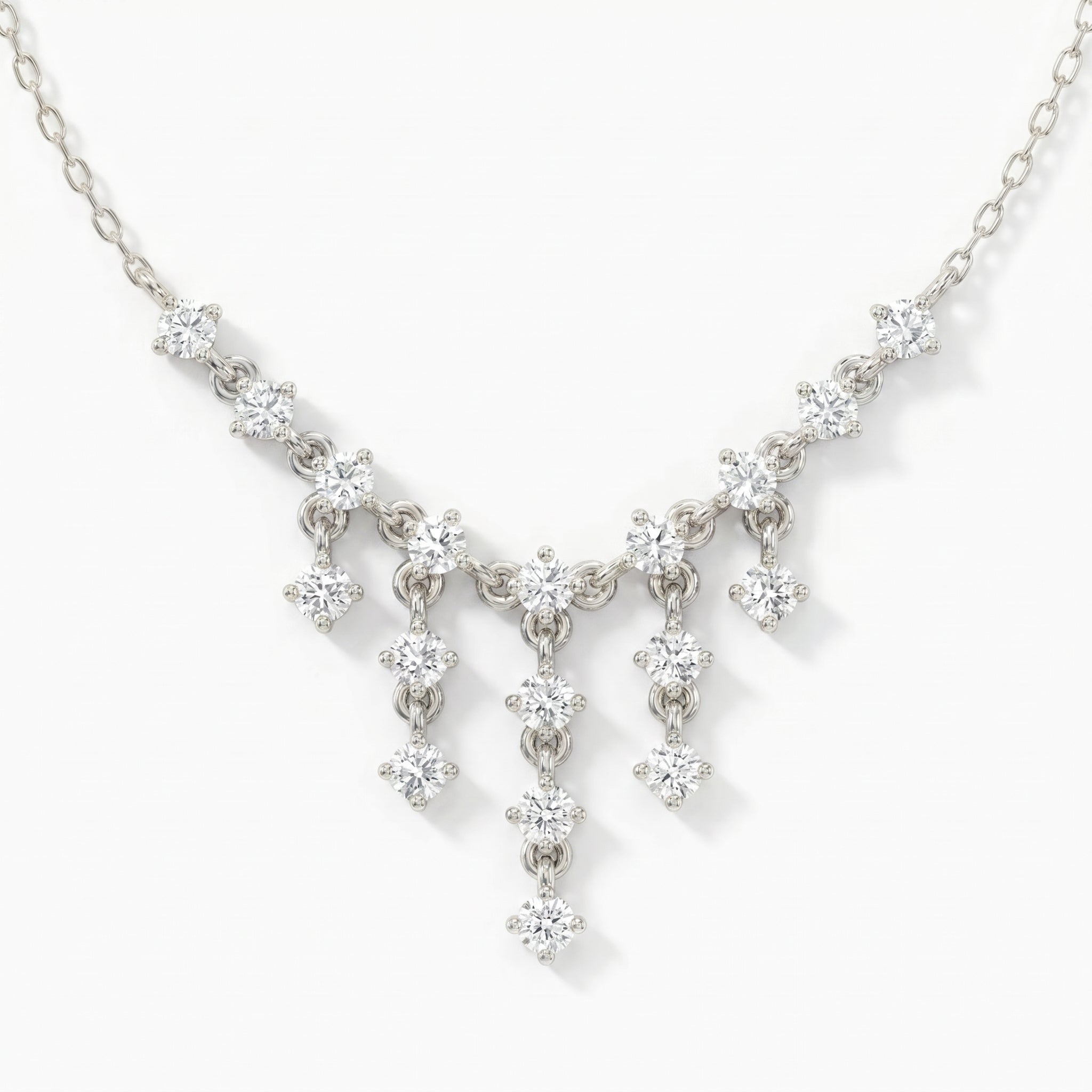 Casual Luxury Round Diamond Fashion Necklace
