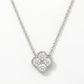 Four Round Brilliant Diamond Clover Design Heritage Necklace