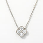 Four Round Brilliant Diamond Clover Design Heritage Necklace