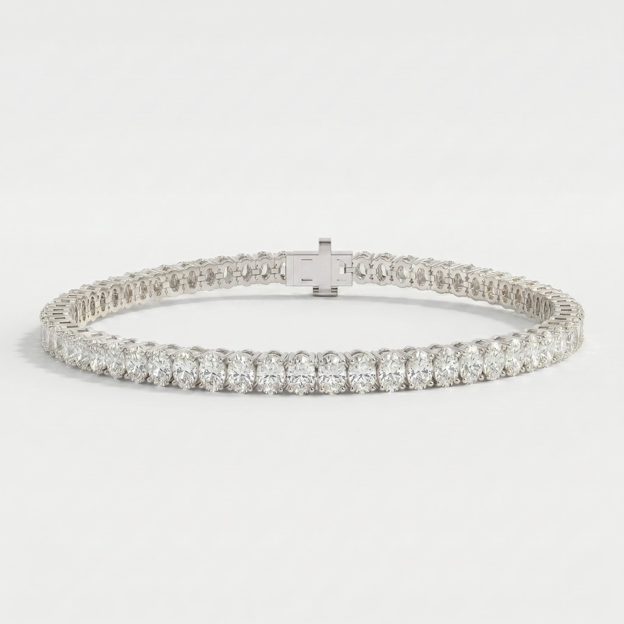 Oval Diamond Tennis Bracelet