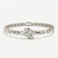 Premium Snake Shape Round Diamond Fashion Bracelet
