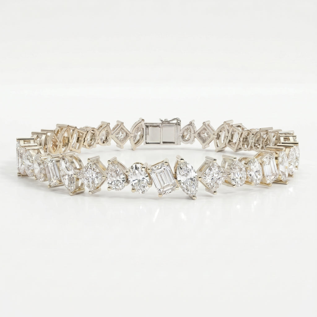 Luxury Multi Shape Diamond Fashion Bracelet