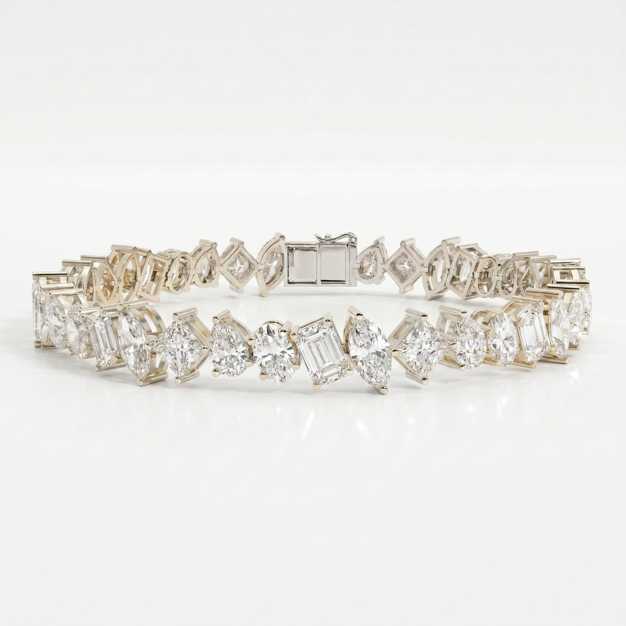 Luxury Multi Shape Diamond Fashion Bracelet