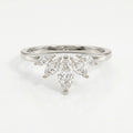 Marquise Diamond Curve Design Wedding Band