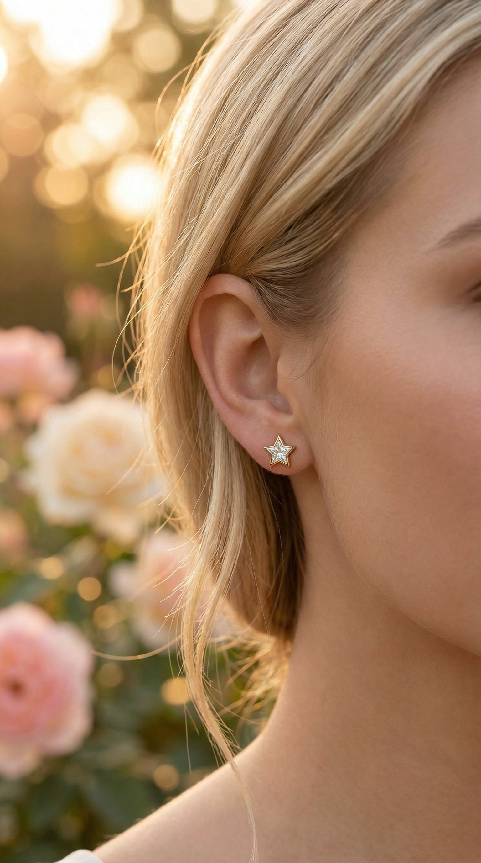Kitestar Diamond Earring Stud