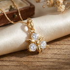 Elegant Floral Diamond Pendant Necklace