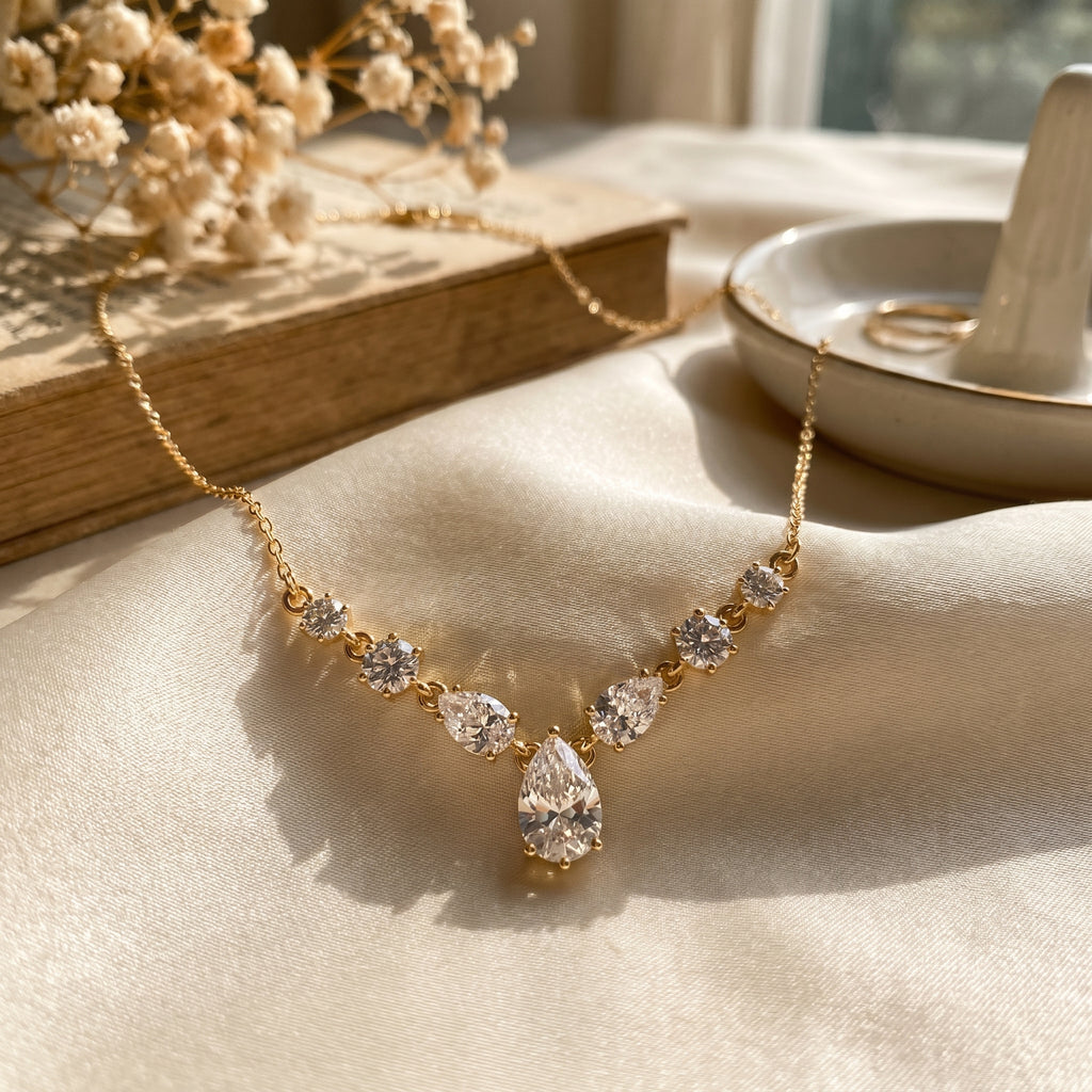 V-Shape Diamond Necklace