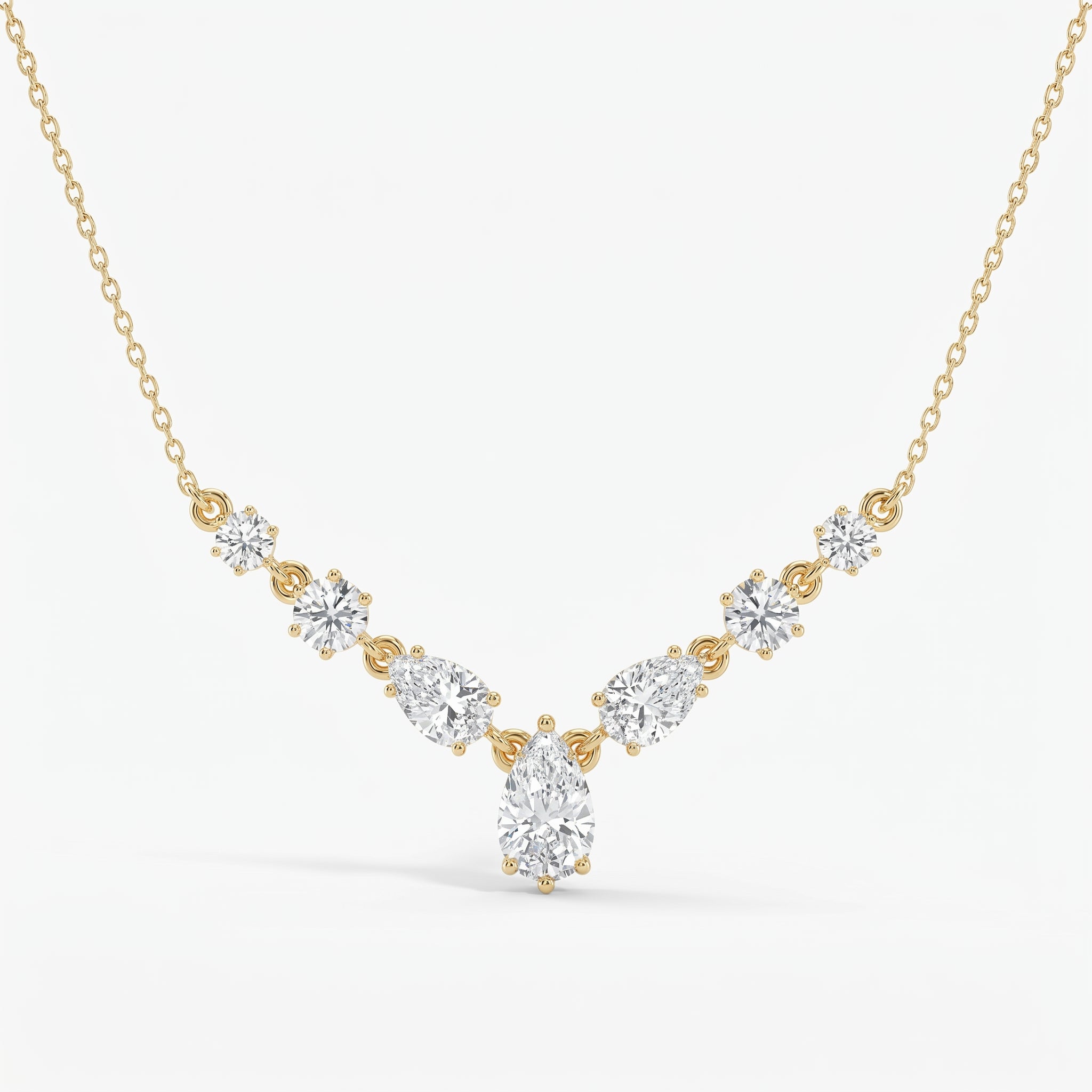 V-Shape Diamond Necklace