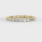 Luxury Round Baguette Cut Diamond Duo Ring