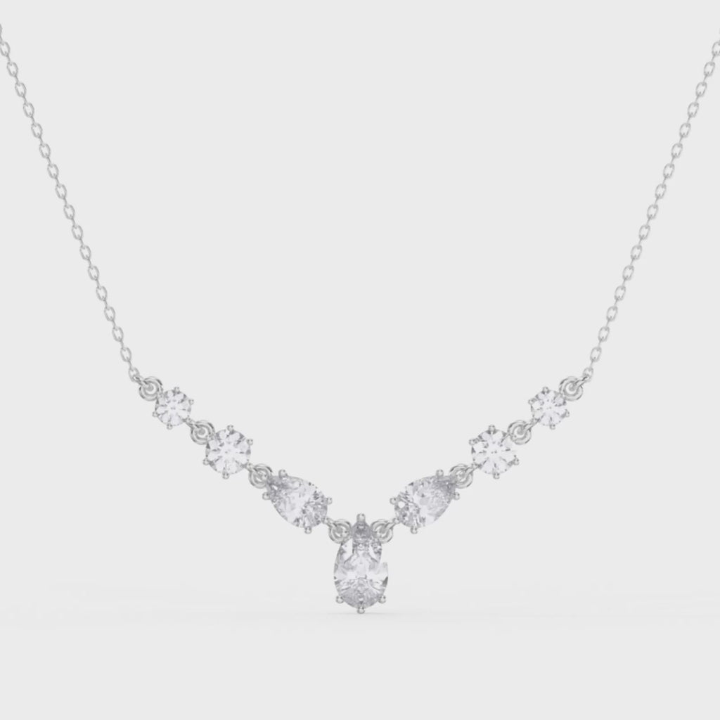 V-Shape Diamond Necklace