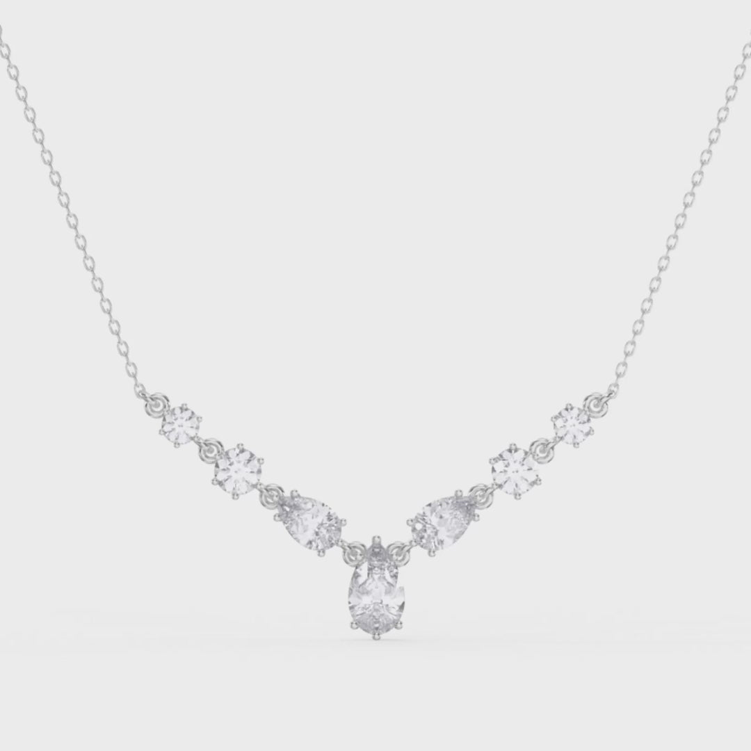 V-Shape Diamond Necklace
