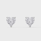 Heart Diamond Earring Stud
