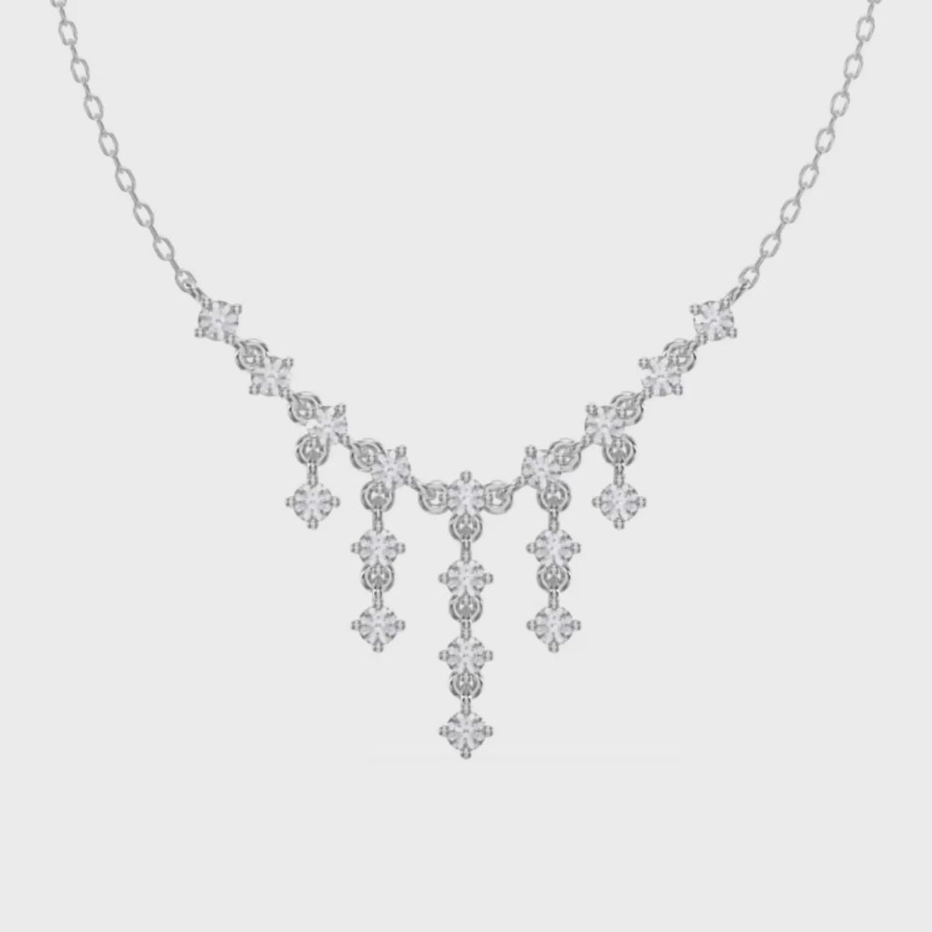 Casual Luxury Round Diamond Fashion Necklace