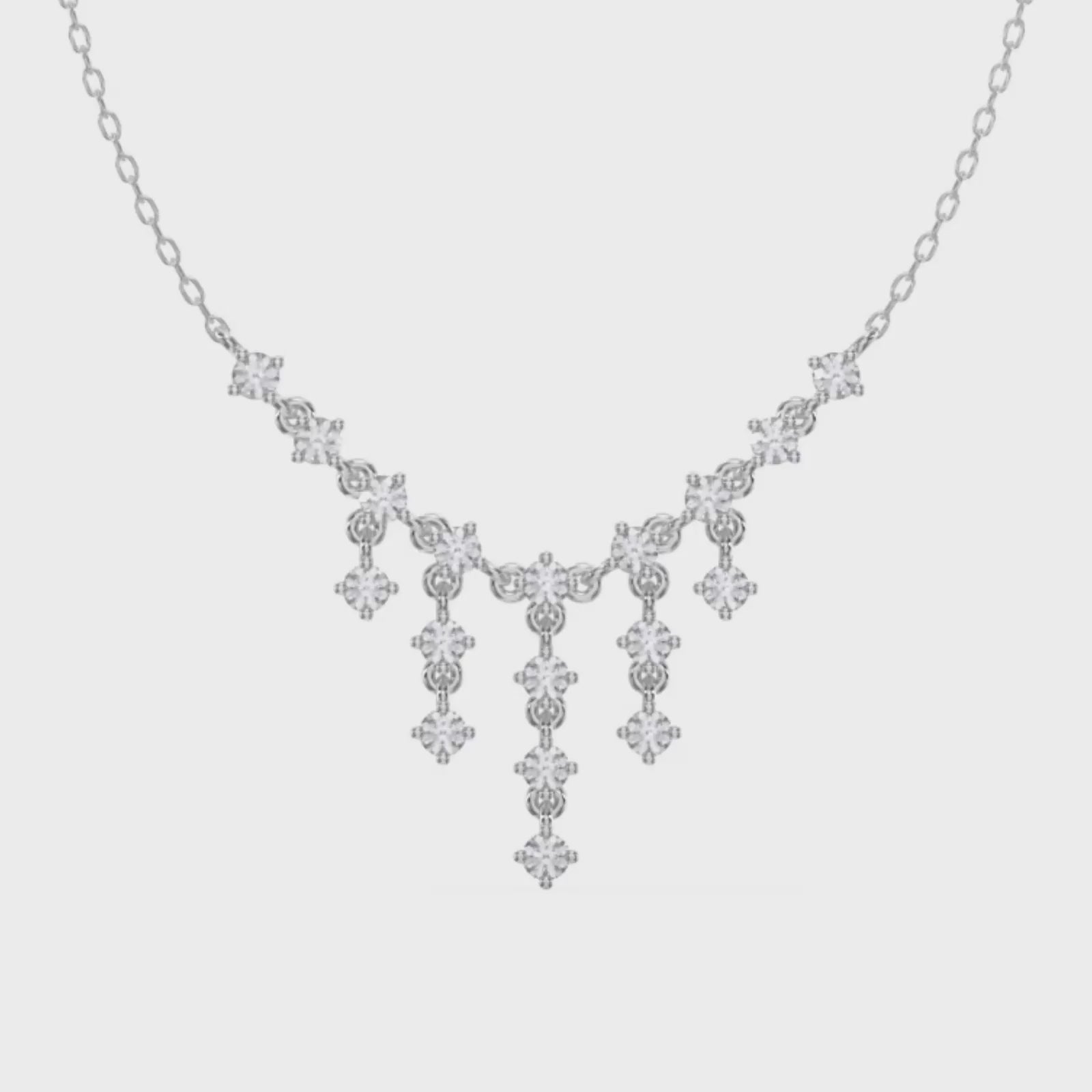 Casual Luxury Round Diamond Fashion Necklace