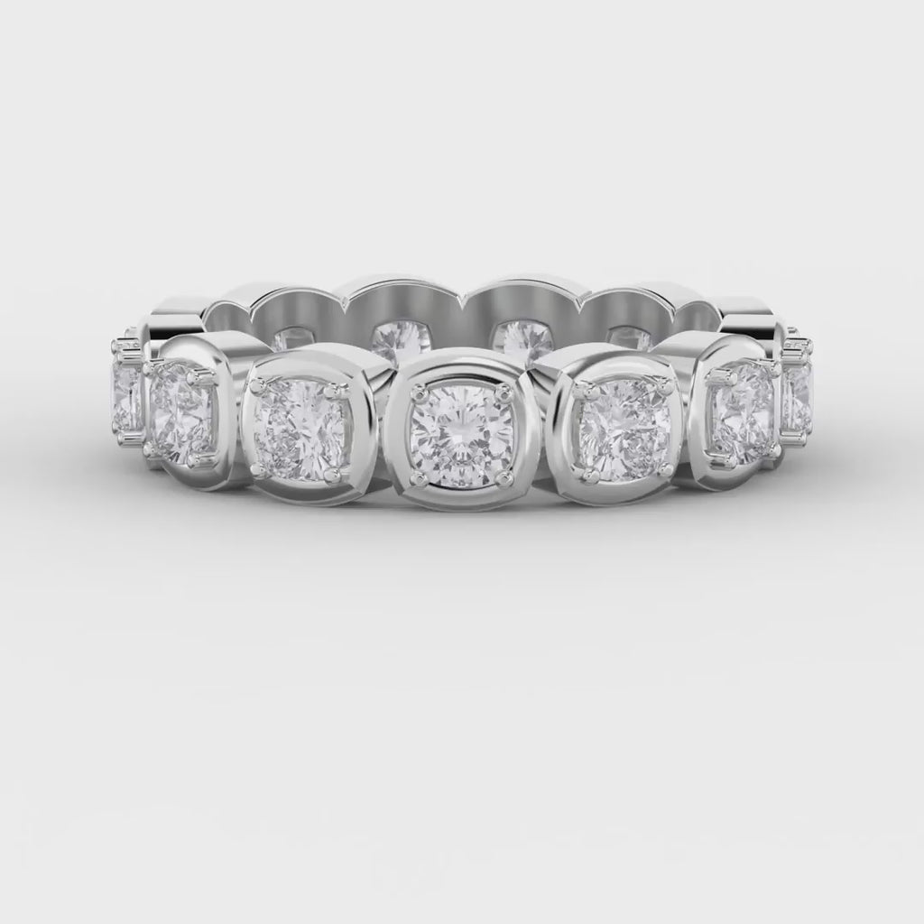 Timeless Luxury Eterna Cushion Square Diamond Ring