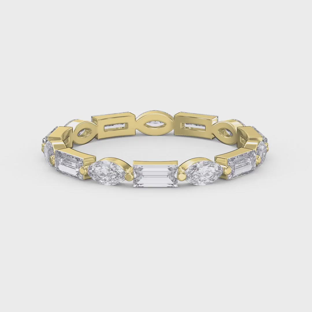 Unique Duo Diamond Anniversary Ring