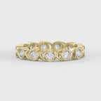 Bezel Setting Round Shape Diamond Ring