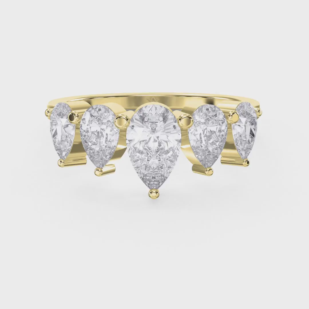 Eternal Glow Pear Cut Diamond Ring