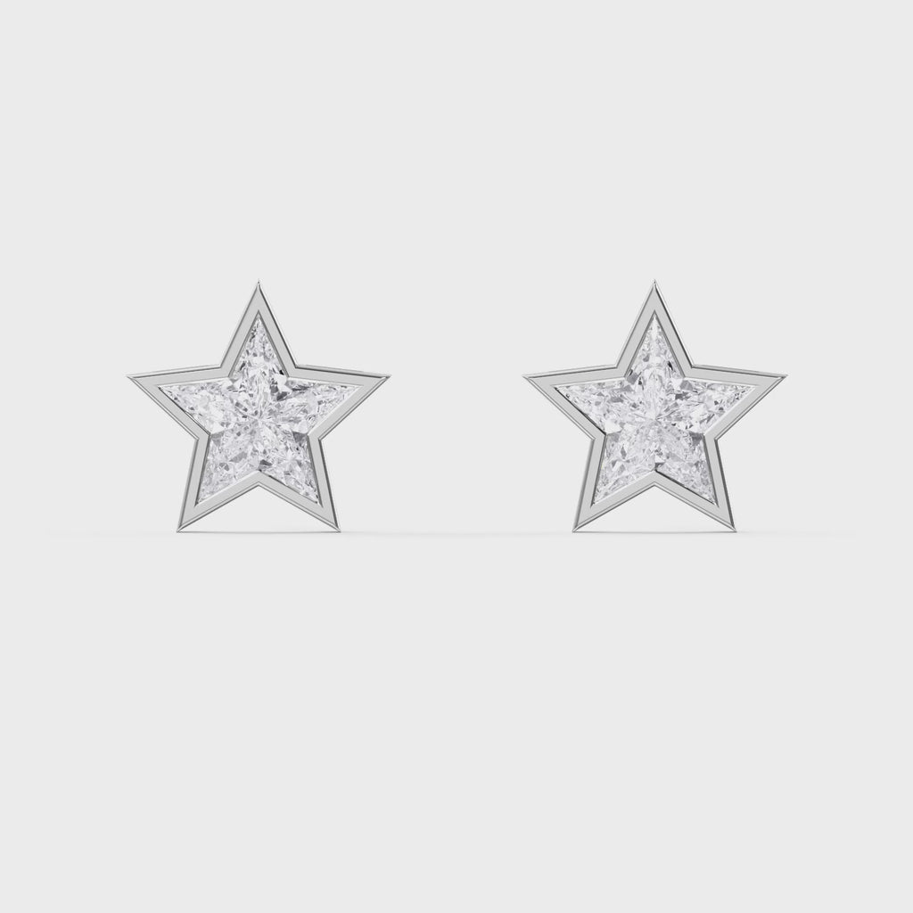 Kitestar Diamond Earring Stud