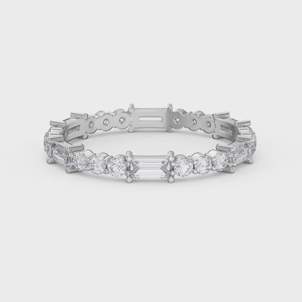 Eternal Geometry Mix Cut Diamond Ring
