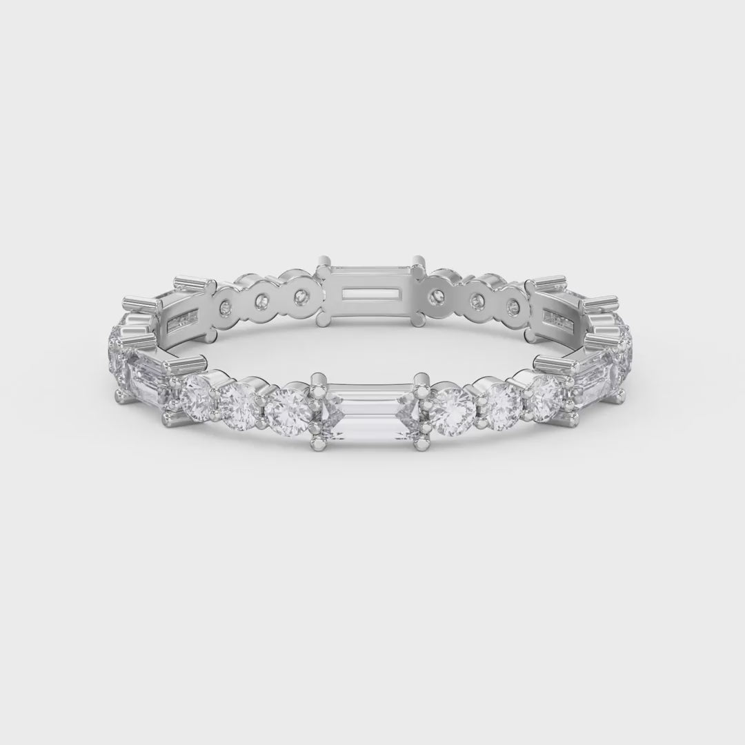 Eternal Geometry Mix Cut Diamond Ring