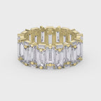 Luxury Wide Anniversary Baguette Diamond Ring