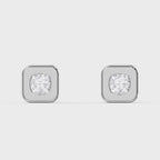 Bezel Set Diamond Earring Stud