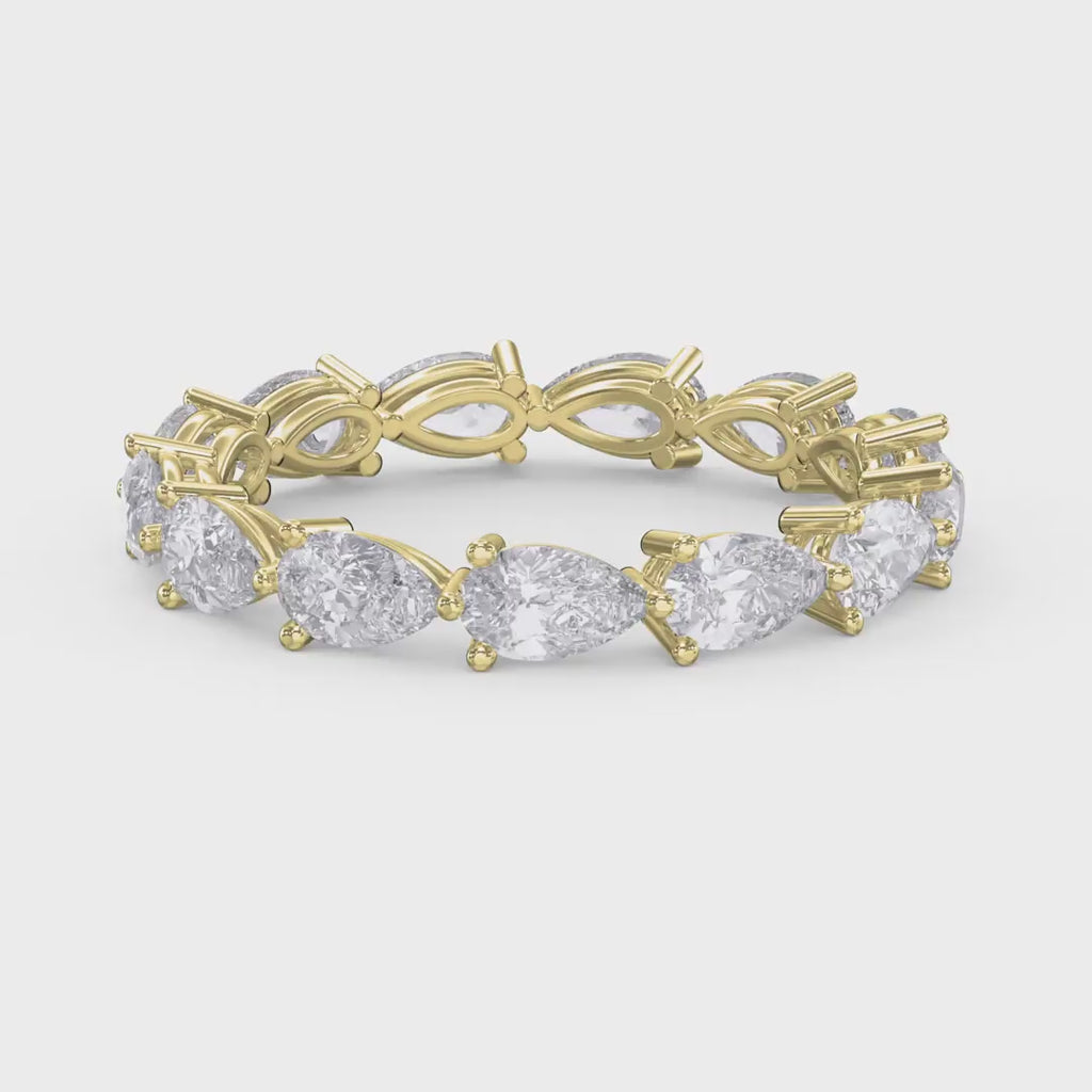 Eternal Bloom Pear Cut Diamond Ring